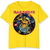 Tričko Iron Maiden - World Piece Tour - žluté