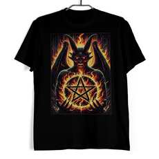 Tričko - Satan a pekelné plameny