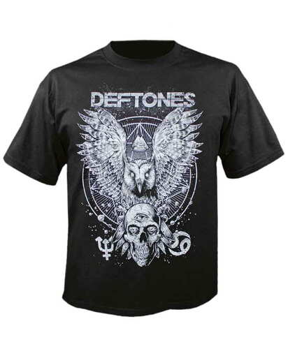 Tričko Deftones - Owl & Skull